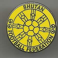 Pin Fussballverband Bhutan gelb